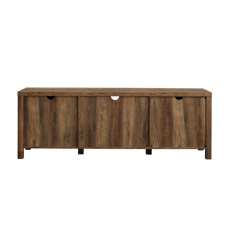70-Inch Barn Door TV Stand with Adjustable Shelves