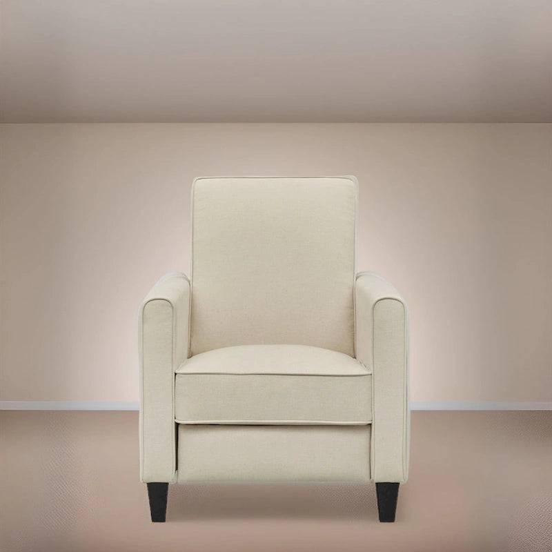 Pushback Recliner Chair with Memory Foam Lumbar Support and Adjustable Footrest