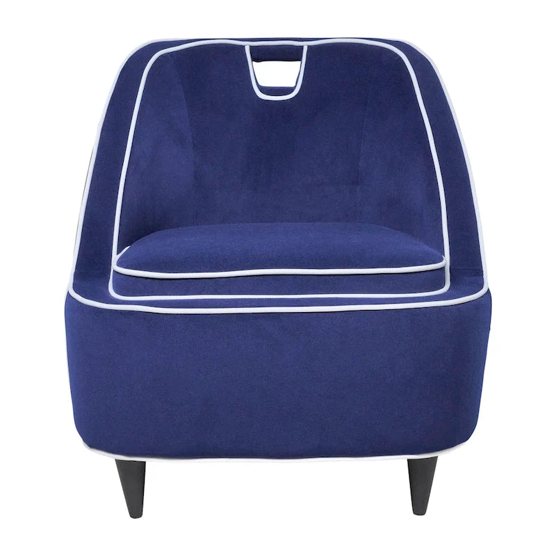 Modern Two-Tone Upholstered Accent Chair