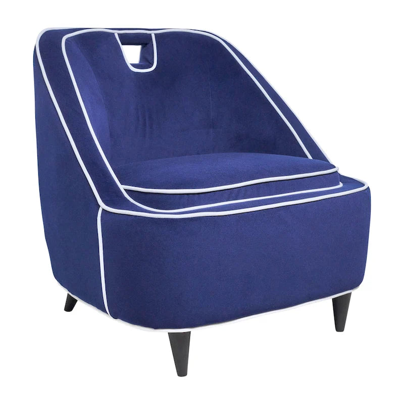 Modern Two-Tone Upholstered Accent Chair