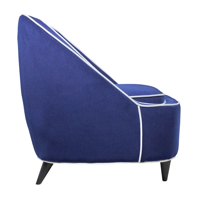 Modern Two-Tone Upholstered Accent Chair