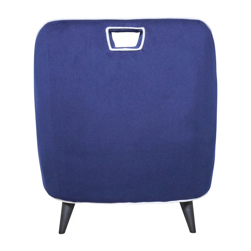 Modern Two-Tone Upholstered Accent Chair