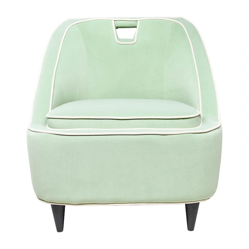 Modern Two-Tone Upholstered Accent Chair
