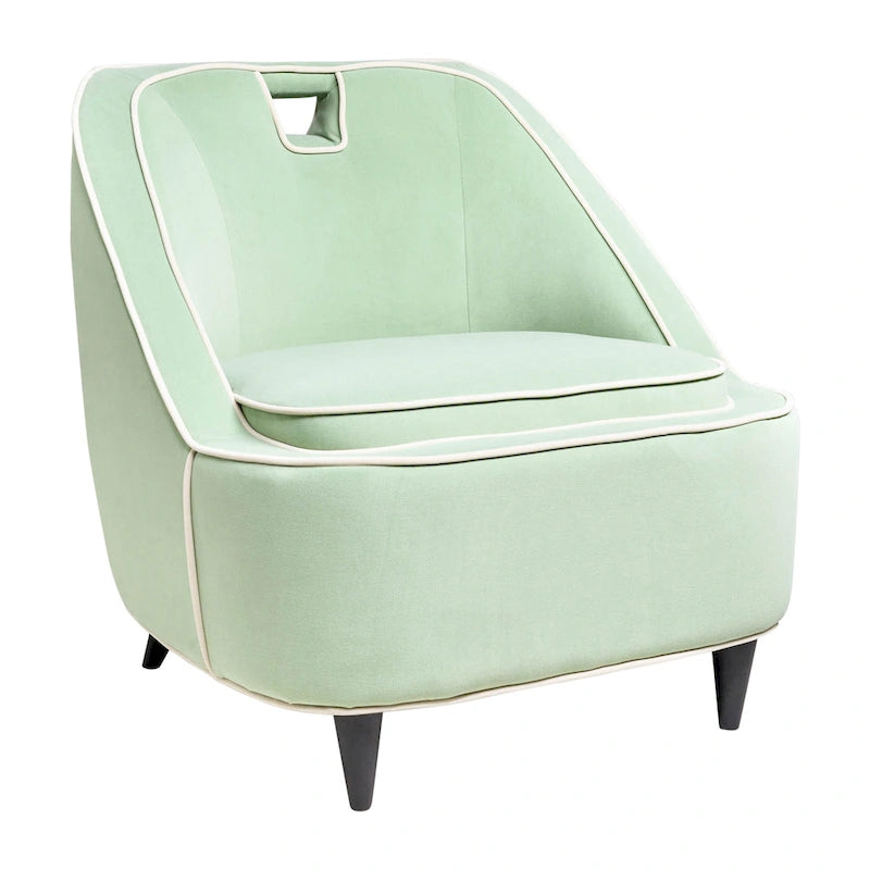 Modern Two-Tone Upholstered Accent Chair
