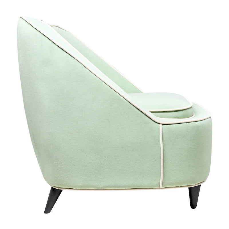 Modern Two-Tone Upholstered Accent Chair