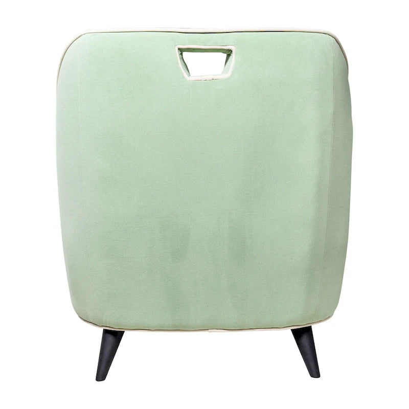 Modern Two-Tone Upholstered Accent Chair