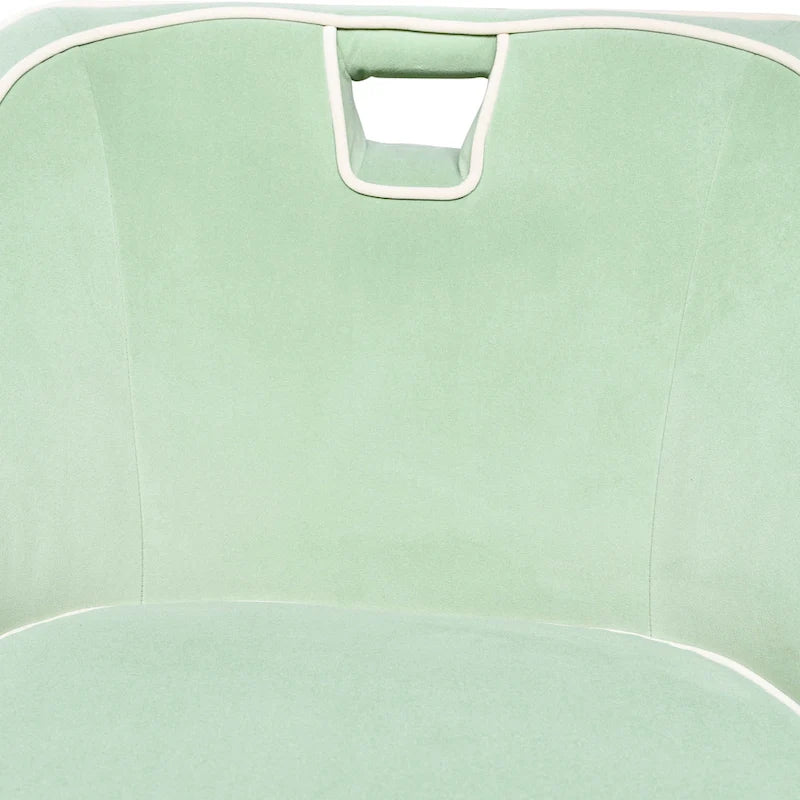 Modern Two-Tone Upholstered Accent Chair