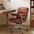 Ergonomischer Bürostuhl mit mittelhoher Rückenlehne, Lordosenstütze und Höhenverstellung