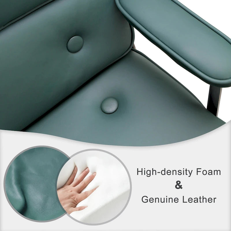 Ergonomischer Bürostuhl mit mittelhoher Rückenlehne, Lordosenstütze und Höhenverstellung