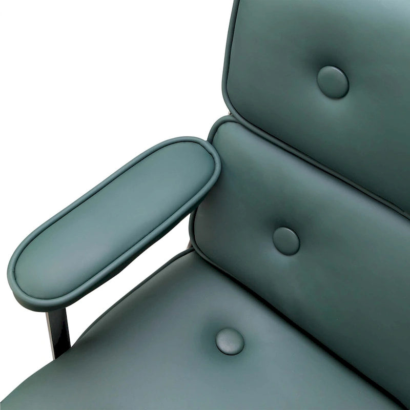 Ergonomischer Bürostuhl mit mittelhoher Rückenlehne, Lordosenstütze und Höhenverstellung