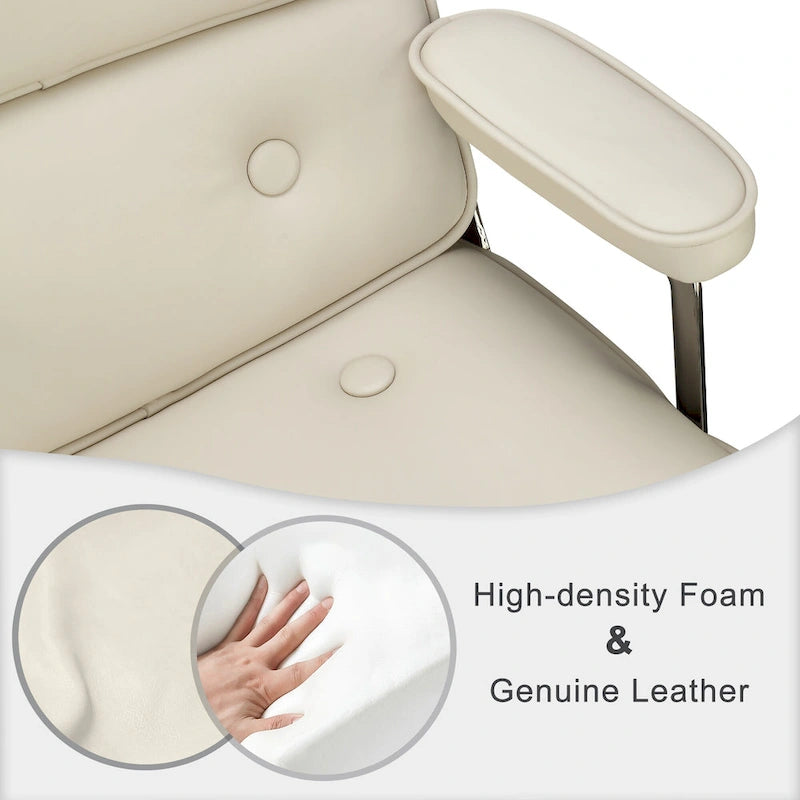 Ergonomischer Bürostuhl mit mittelhoher Rückenlehne, Lordosenstütze und Höhenverstellung