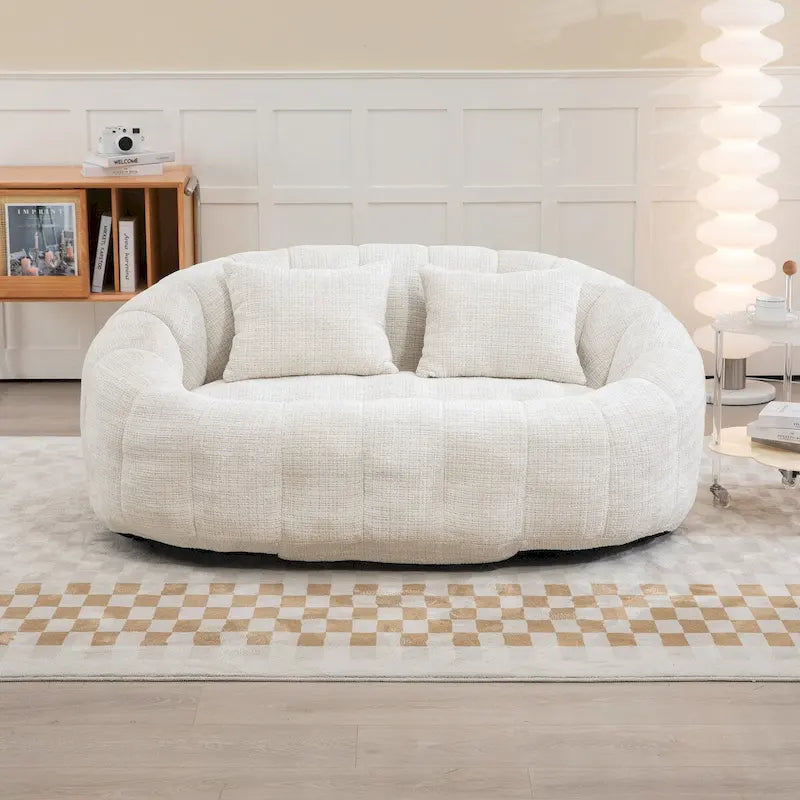 Oversized Chenille Bean Bag Chair & Lazy Sofa