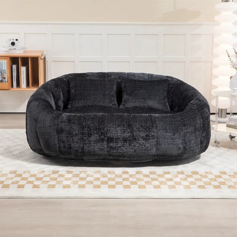 Oversized Chenille Bean Bag Chair & Lazy Sofa