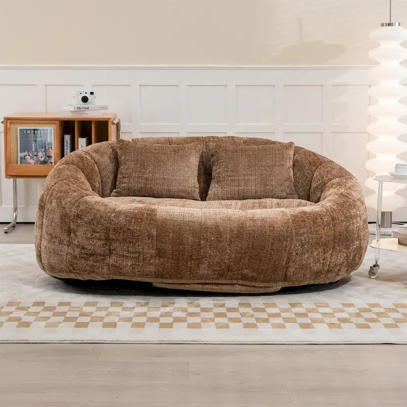 Oversized Chenille Bean Bag Chair & Lazy Sofa