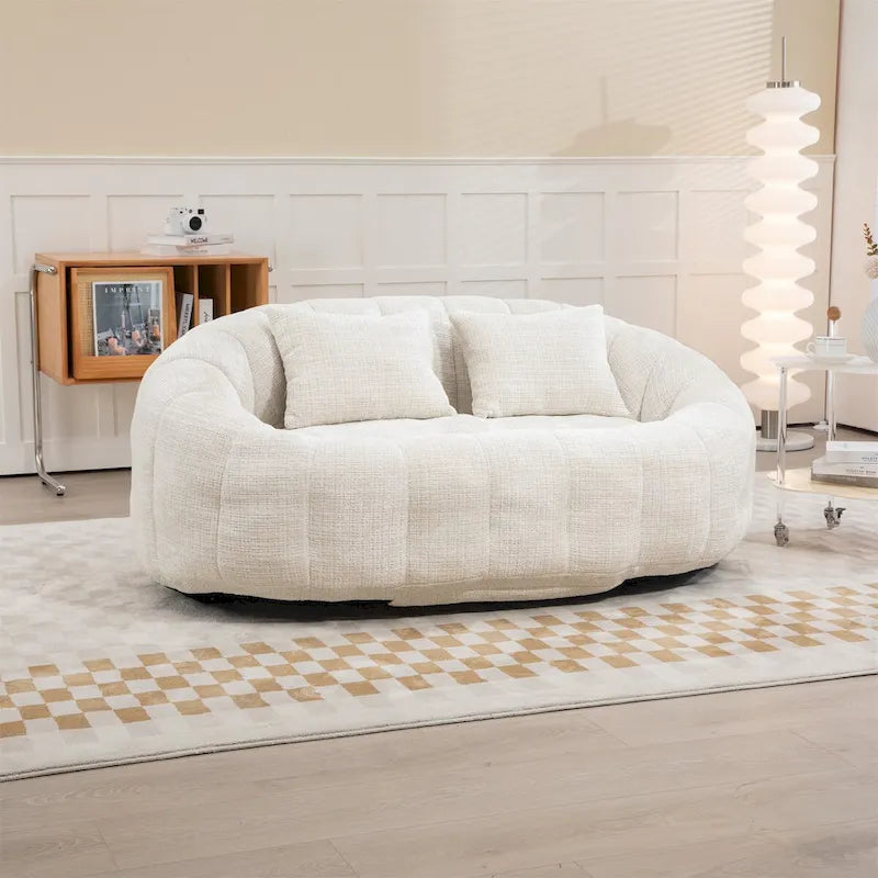 Oversized Chenille Bean Bag Chair & Lazy Sofa