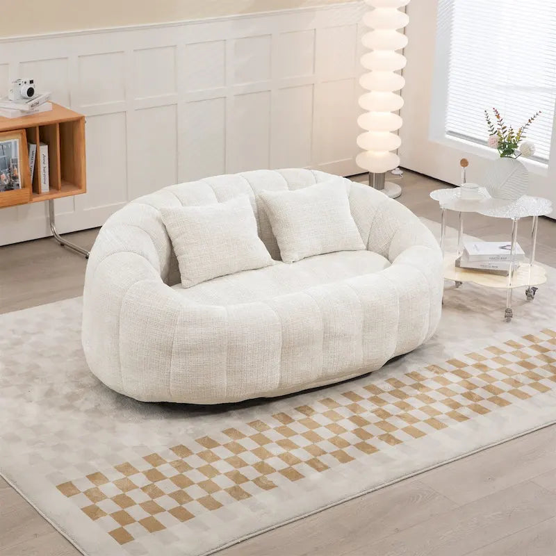 Oversized Chenille Bean Bag Chair & Lazy Sofa