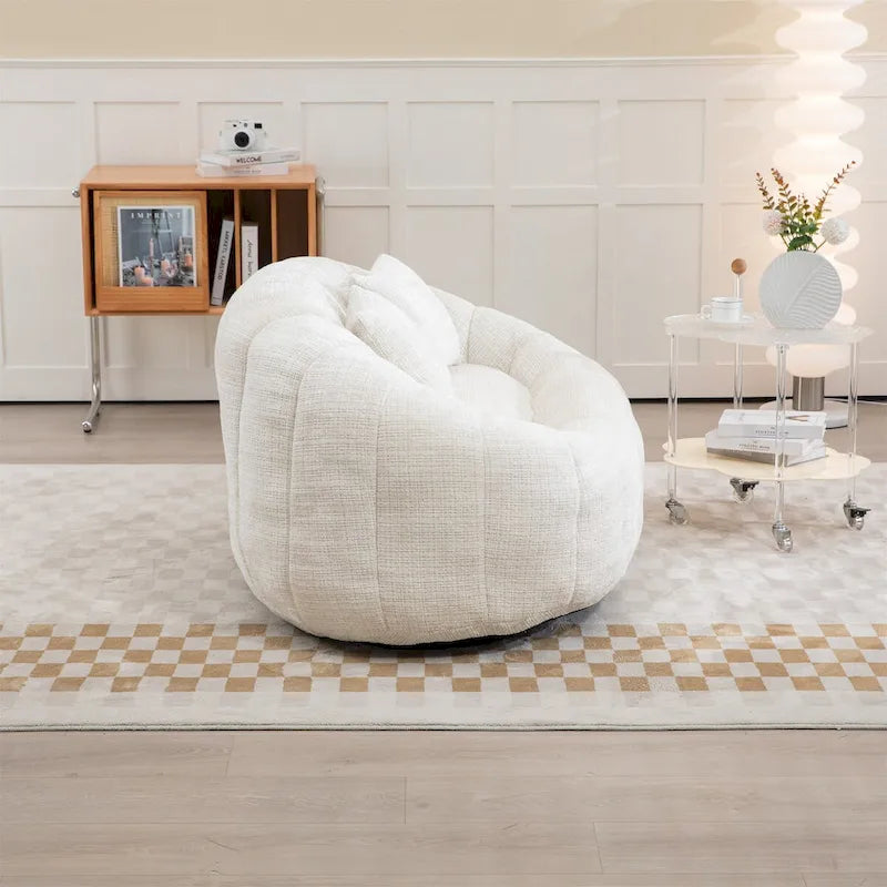 Oversized Chenille Bean Bag Chair & Lazy Sofa