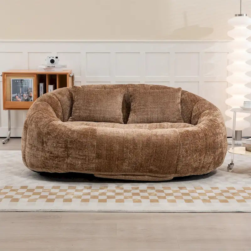 Oversized Chenille Bean Bag Chair & Lazy Sofa