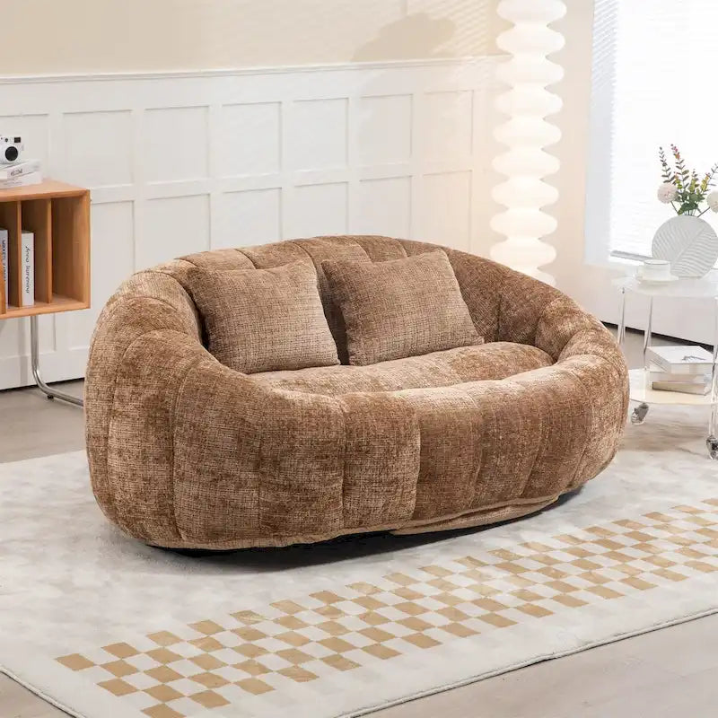 Oversized Chenille Bean Bag Chair & Lazy Sofa