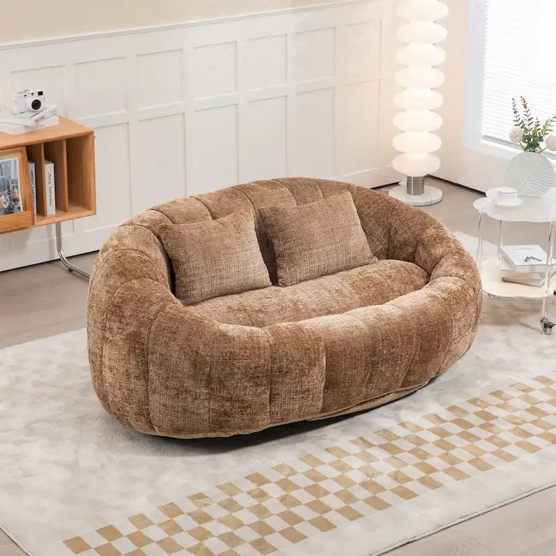 Oversized Chenille Bean Bag Chair & Lazy Sofa
