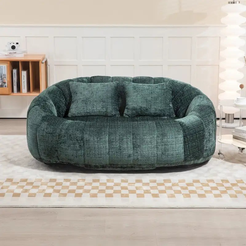 Oversized Chenille Bean Bag Chair & Lazy Sofa