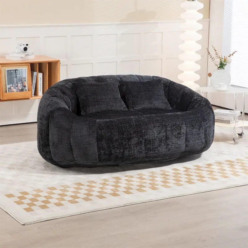 Oversized Chenille Bean Bag Chair & Lazy Sofa
