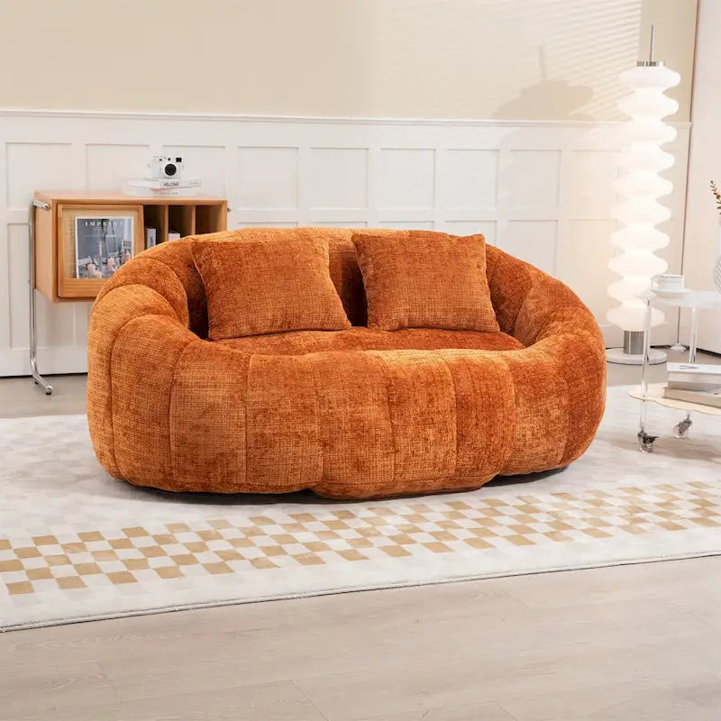 Oversized Chenille Bean Bag Chair & Lazy Sofa