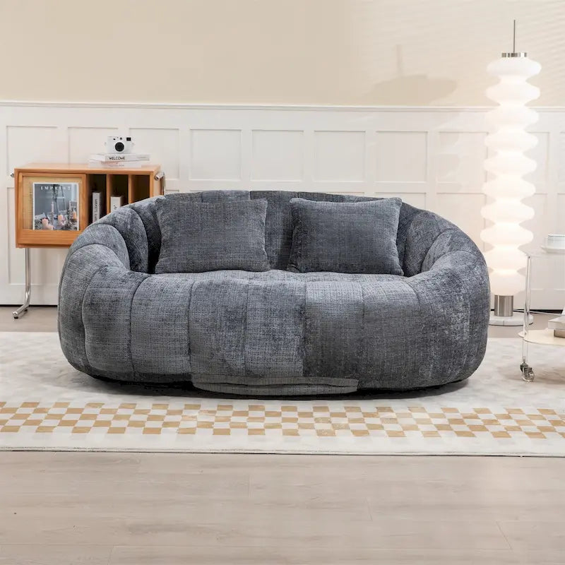 Oversized Chenille Bean Bag Chair & Lazy Sofa