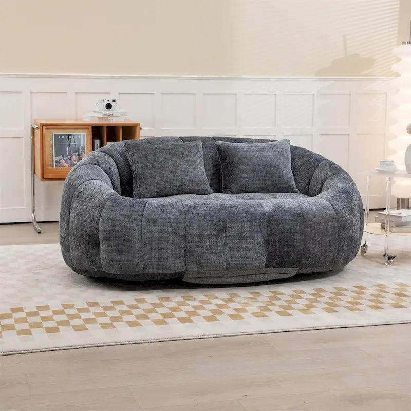 Oversized Chenille Bean Bag Chair & Lazy Sofa