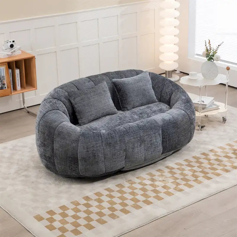 Oversized Chenille Bean Bag Chair & Lazy Sofa