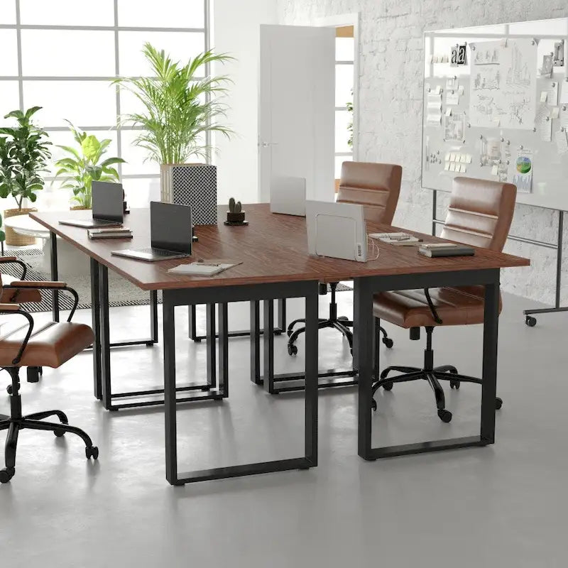 Laminate Top Conference Table with U-Frame Steel Base