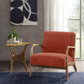 Mid-Century Lounge Chair – Elm Wood & Spice